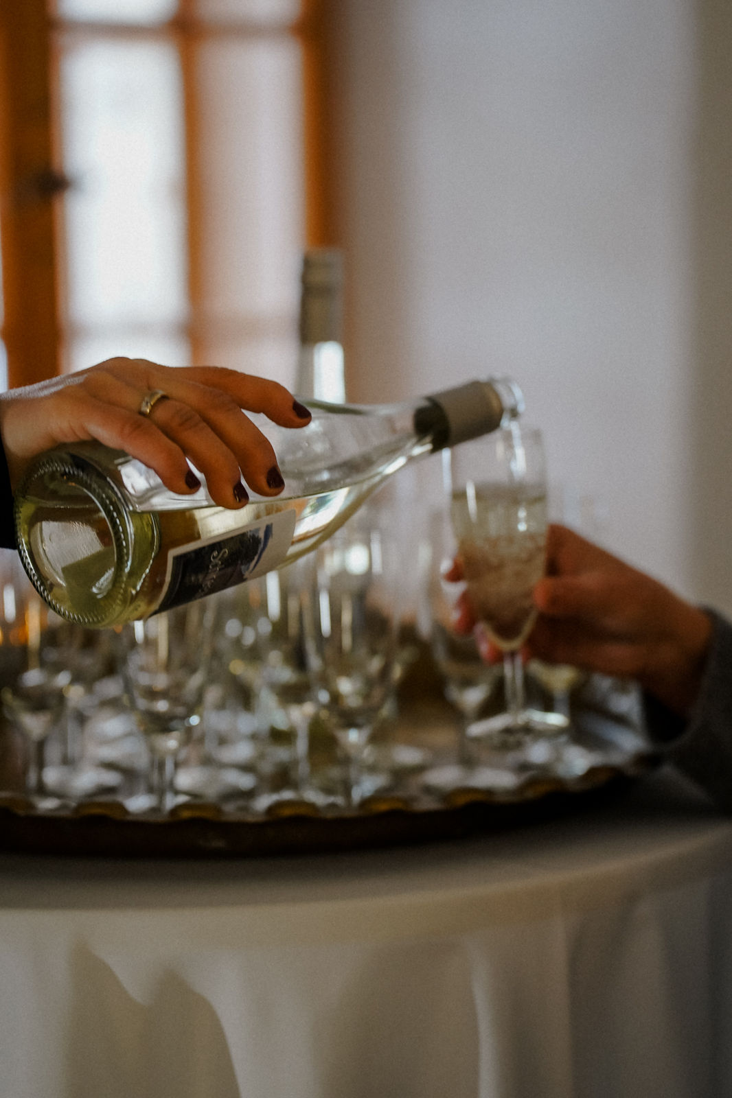 Sektempfang Schlosshochzeit