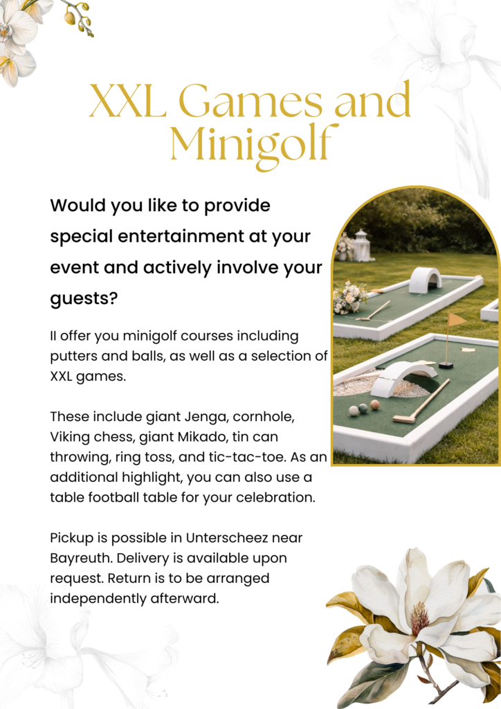 Minigolf weddings