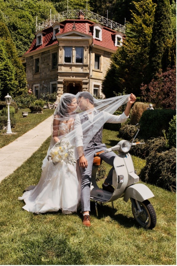Vespa für Hochzeiten