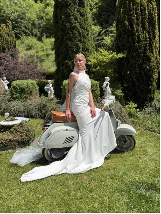Hochzeitsdekoration Vespa