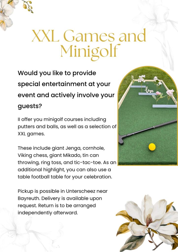 Minigolf weddings