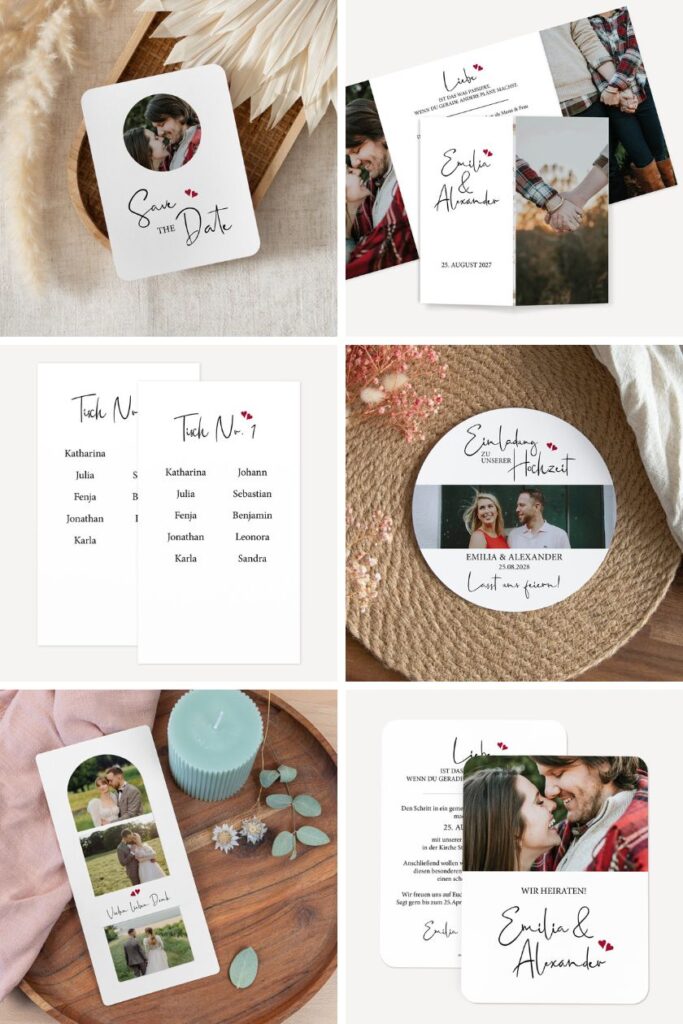 Papeterie Hochzeit Hochzeitseinladungen