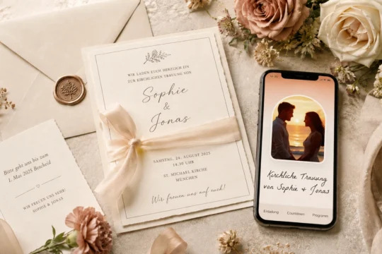 Gastbeitrag: Hochzeitseinladung & Hochzeitshomepage mit Simply-Wedding