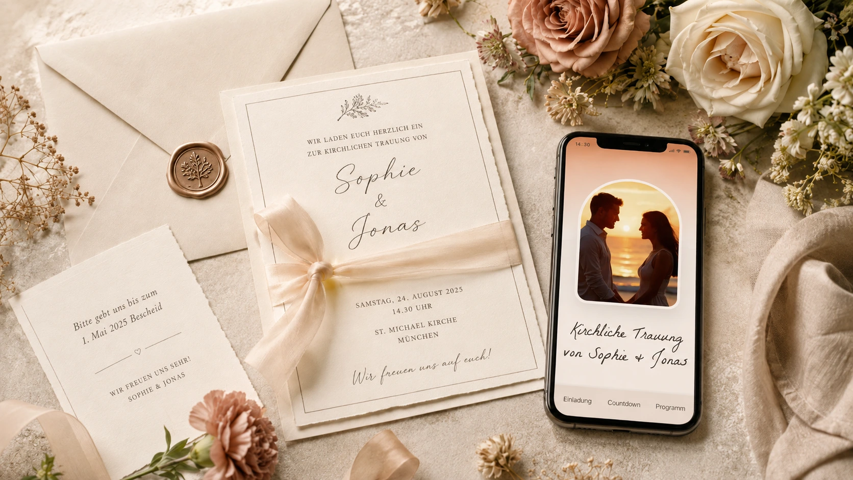 Gastbeitrag: Hochzeitseinladung & Hochzeitshomepage mit Simply-Wedding