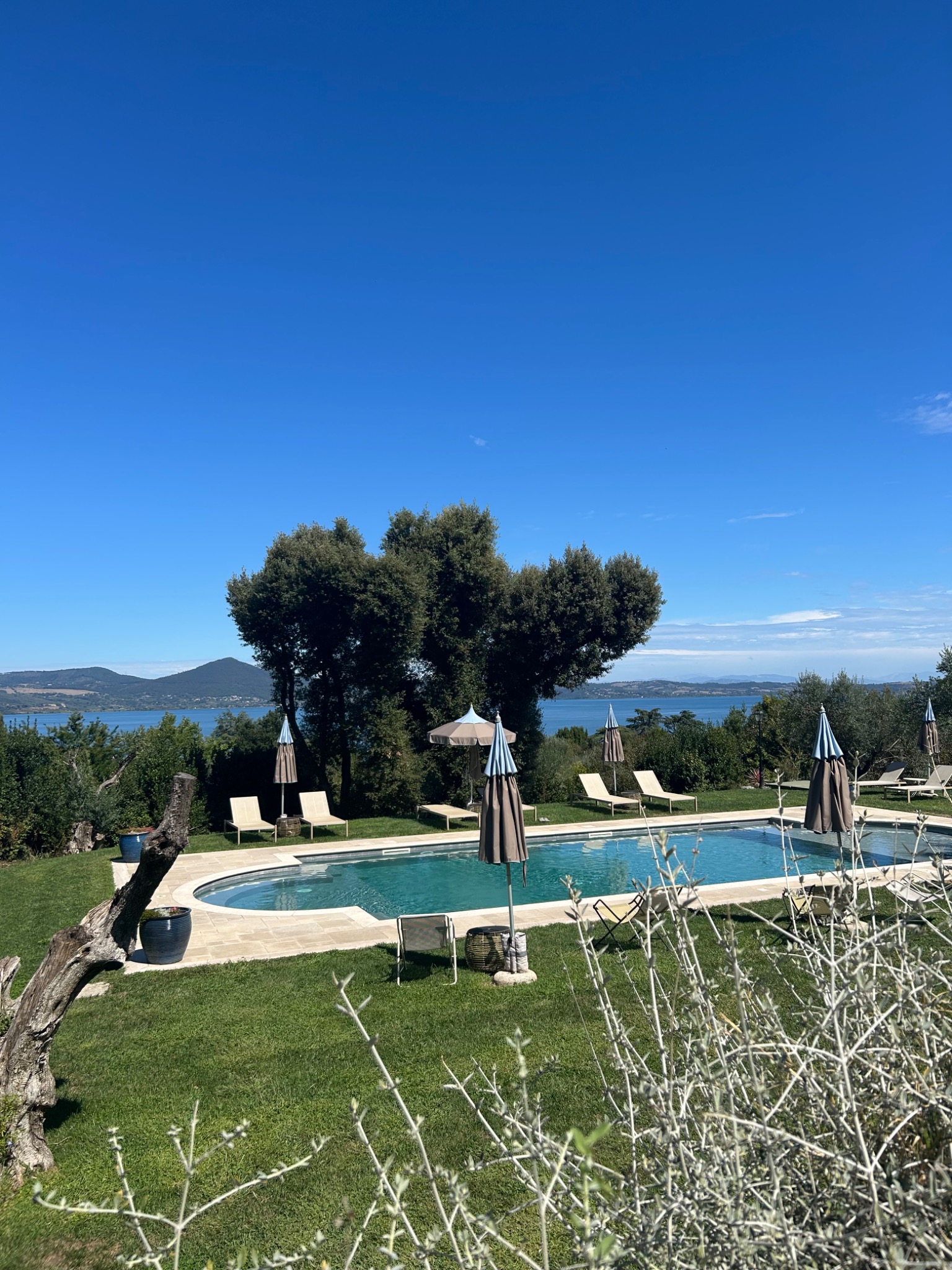 Outdoor pool at Vigna Caio